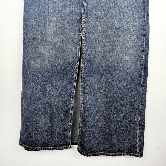 We The Free Come As You Are Denim Jean Maxi Skirt NWT - Picture 4 of 16